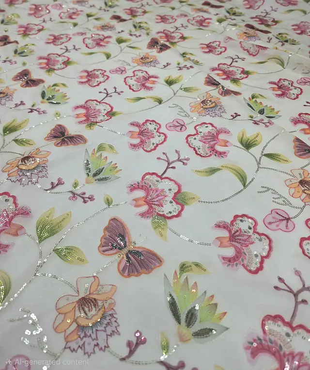 Chiffon floral 